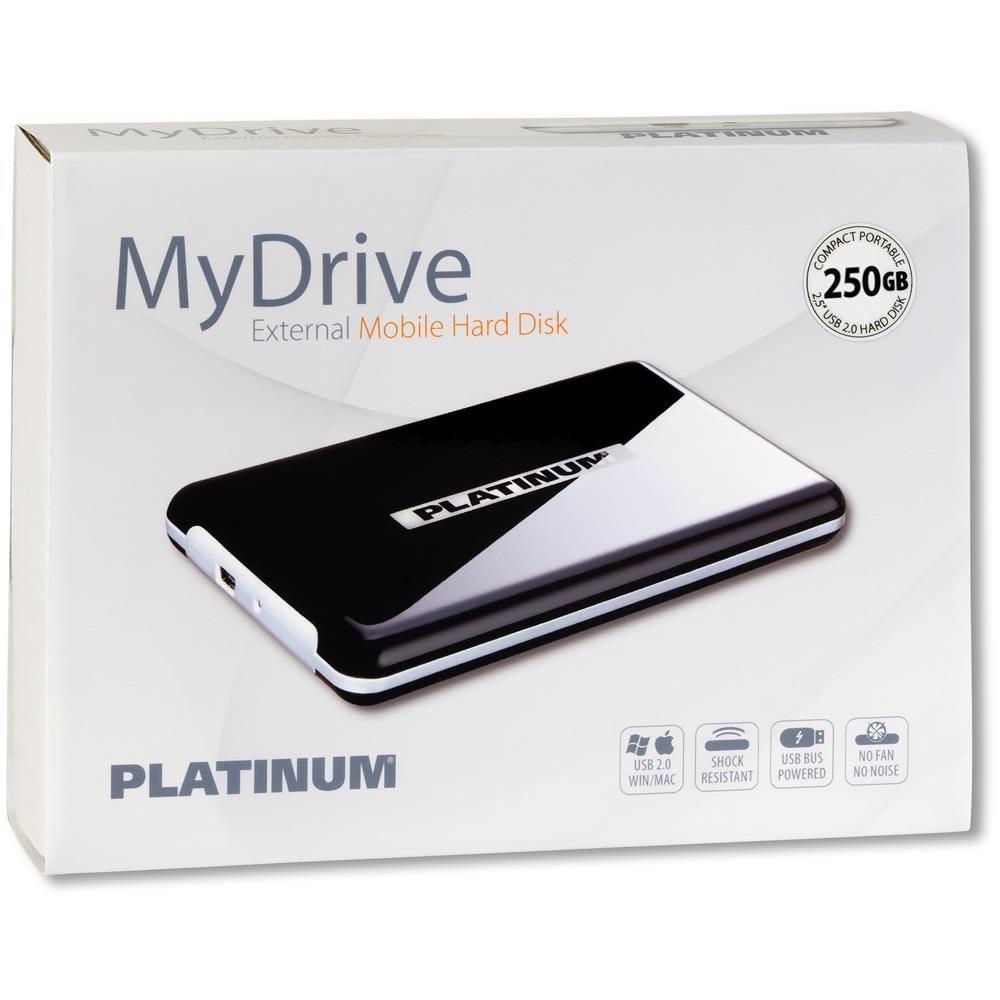 MyDrive 2.5" 250 GB, USB 2.0, Nero, 81 x 130 x 16 mm - Foto 1